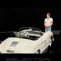 Duo Porsche 356 A Speedster n° 33 James Dean + Figurine 1/12 KKDC120096 + KKFIG004