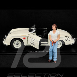 Duo Porsche 356 A Speedster n° 33 James Dean + Figurine 1/12 KKDC120096 + KKFIG004