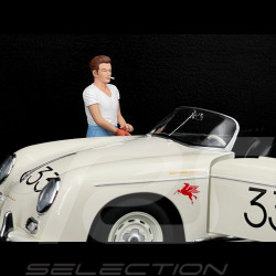 Duo Porsche 356 A Speedster n° 33 James Dean + Figurine 1/12 KKDC120096 + KKFIG004