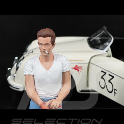 Duo Porsche 356 A Speedster n° 33 James Dean + Figurine 1/12 KKDC120096 + KKFIG004