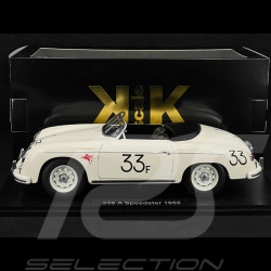 Porsche 356 A Speedster n° 33 James Dean 1955 Blanc 1/12 KK Scale KKDC120096