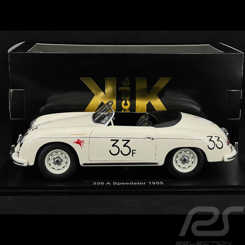 Porsche 356 A Speedster n° 33 James Dean 1955 Blanc 1/12 KK Scale KKDC120096