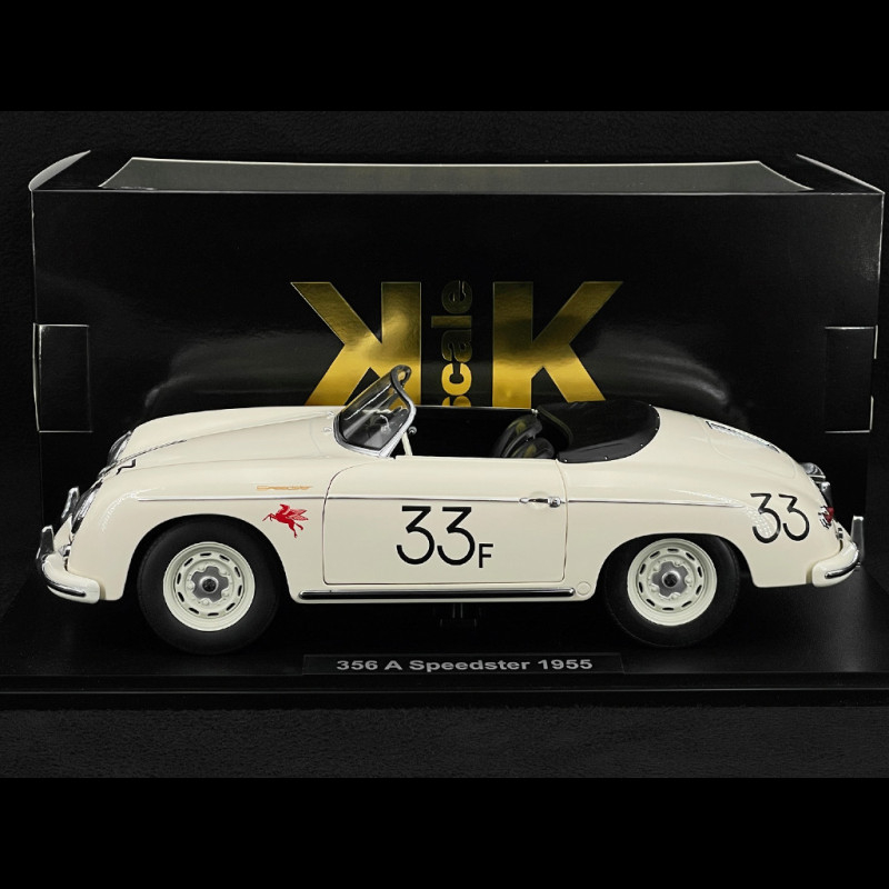 Porsche 356 A Speedster n° 33 James Dean 1955 White 1/12 KK Scale