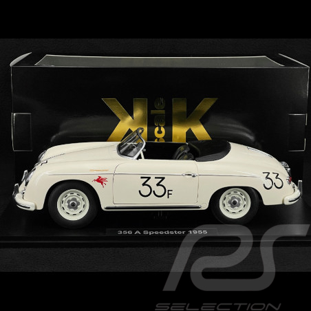 Porsche 356 A Speedster n° 33 James Dean 1955 White 1/12 KK Scale KKDC120096