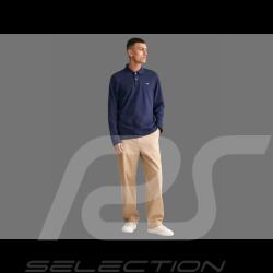 Gant Polo Langarm Shield Nachtblau - Herren 2230-433