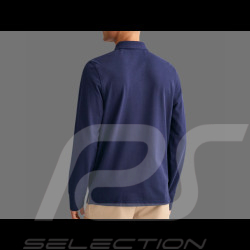 Gant Polo Shirt Long Sleeves Shield Night Blue - Men 2230-433