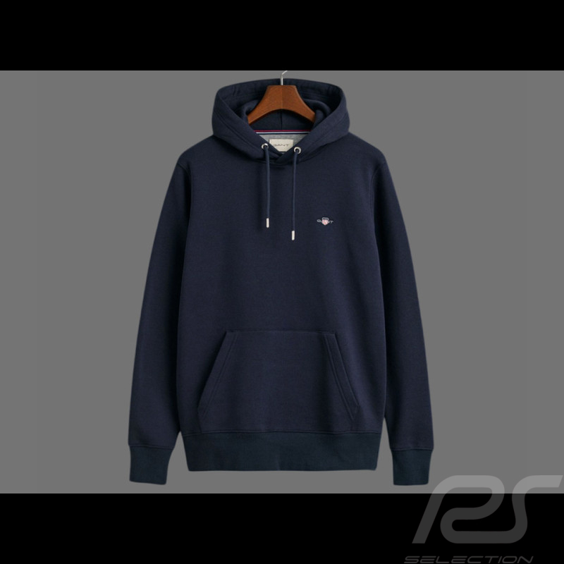 Sweat Gant Hoodie à Capuche Bleu Marine - Homme 2007058-433