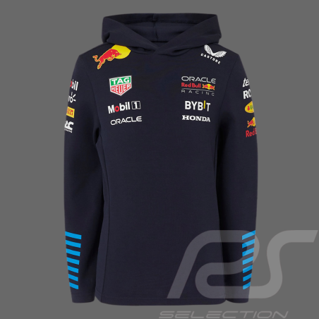 Sweat Red Bull à capuche F1 Racing Team Verstappen Perez Toile Bleu marine TJ5291-190 - enfant