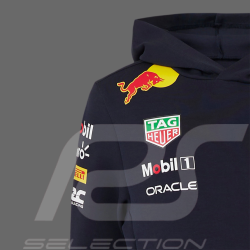Sweat Red Bull à capuche F1 Racing Team Verstappen Perez Toile Bleu marine TJ5291-190 - enfant