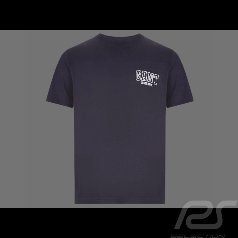Gant T-shirt Baumwolle Nachtblau 2003227-433 - Herren