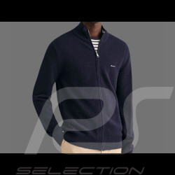 Veste Gant Cardigan zippé Bleu nuit 8040524-433 - homme