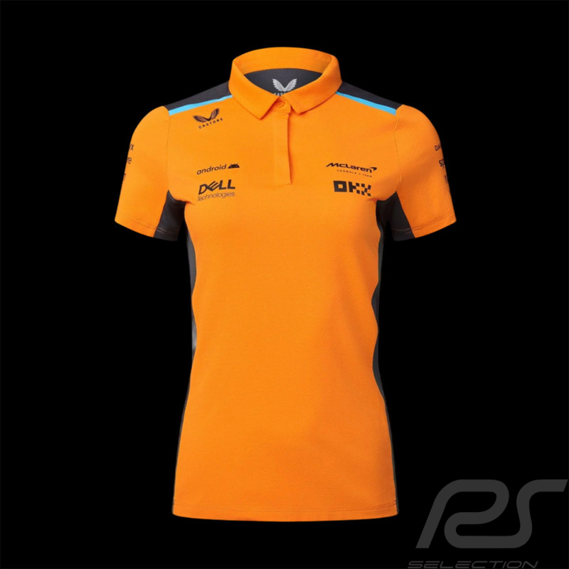 McLaren F1 Team Poloshirt Norris Piastri Papaya Orange / Phantom TF2610 - Damen