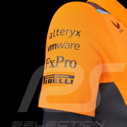 McLaren F1 Team Polo Shirt Norris Piastri Papaya Orange / Phantom TF2610 - Women's