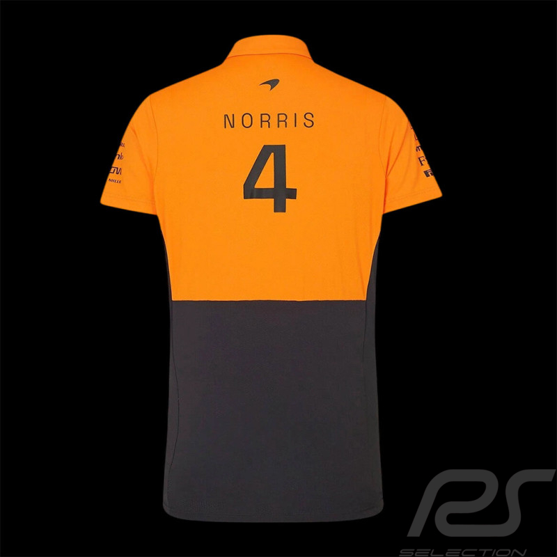 McLaren F1 Team Poloshirt Lando Norris n° 4 Papaya Orange / Phantom TF5318 - Damen