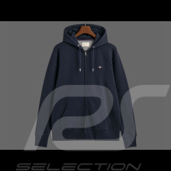 Veste Gant Hoodie zippé à Capuche Bleu Marine - Homme 2007059-433