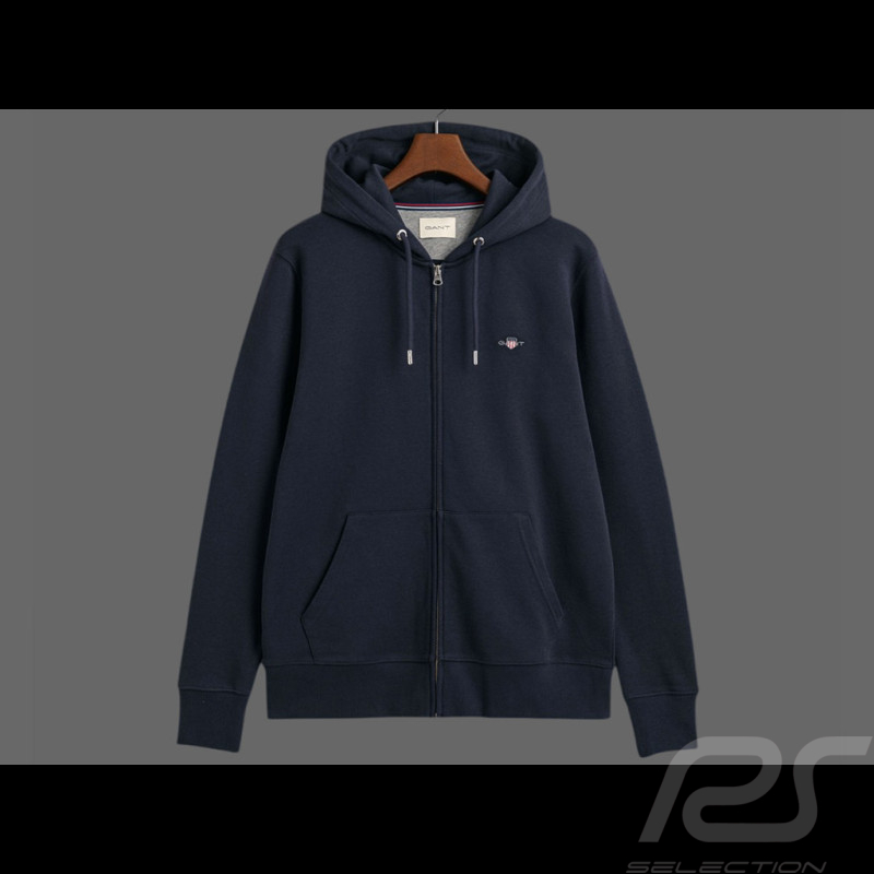 Gant Jacket Hoodie Navy Blue - men 2007059-433