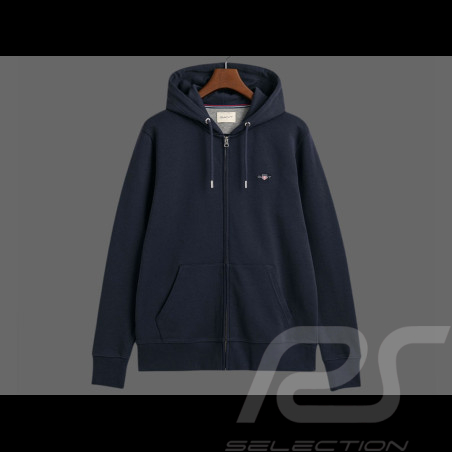 Gant Jacket Hoodie Navy Blue - men 2007059-433