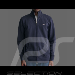 Gant Jacke Sweat mit Reißverschluss Nachtblau 2008006-433 - Herren