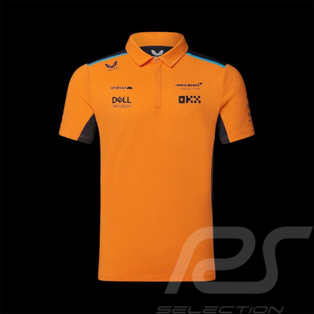 McLaren F1 Team Poloshirt Norris Piastri Papaya Orange / Phantom TJ2610 - Kinder