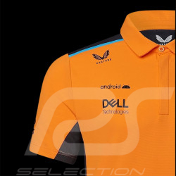 McLaren F1 Team Polo Shirt Norris Piastri Papaya Orange / Phantom TJ2610 - Kids