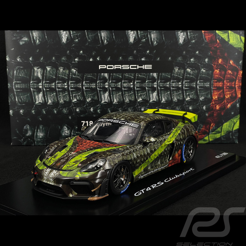 Porsche 718 Cayman GT4 RS Clubsport 982 "Cayman Hunter" 2023 Vert 1/18 Spark WAP0216020TCAY
