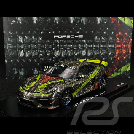 Porsche 718 Cayman GT4 RS Clubsport 982 "Cayman Hunter" 2023 Vert 1/18 Spark WAP0216020TCAY