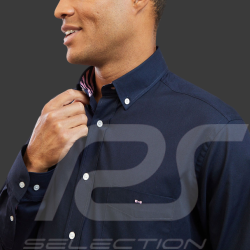 Eden Park Shirt with embroidery on the back Navy Blue H23CHECL0013 - men