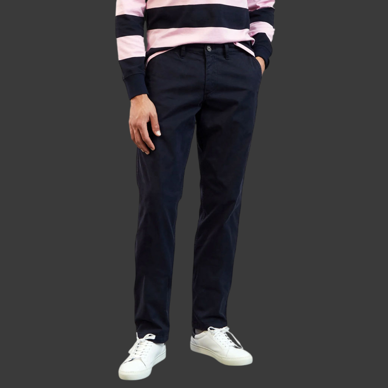 Pantalon Chino Homecore Paris - Bleu Marine - Taille M (31") - Coton - Fabriqué En France