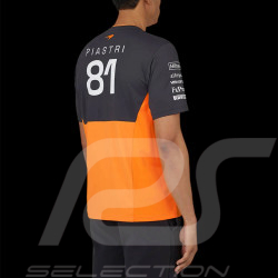 McLaren F1 Team T-shirt Oscar Piastri n° 81 Papaya Orange / Phantom TM5321 - Men's