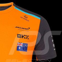 T-shirt McLaren F1 Team Oscar Piastri n° 81 Orange Papaye / Phantom TM5321 - Homme