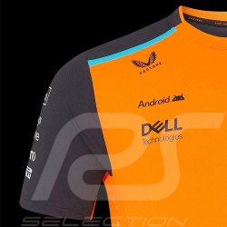 McLaren F1 Team T-Shirt Oscar Piastri n° 81 Papaya Orange / Phantom TM5321 - Herren