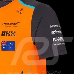 McLaren F1 Team T-shirt Oscar Piastri n° 81 Papaya Orange / Phantom TM5321 - Men's