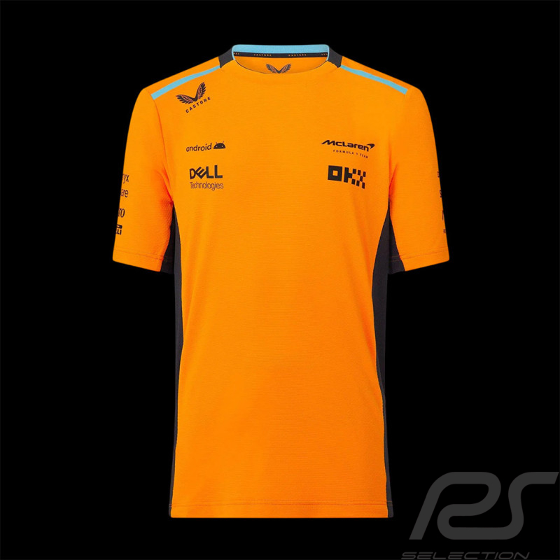 McLaren F1 Team T-Shirt Norris Piastri Papaya Orange TJ2607 - Kinder
