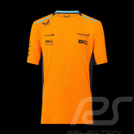 T-shirt McLaren F1 Team Norris Piastri Orange Papaye TJ2607 - Enfant