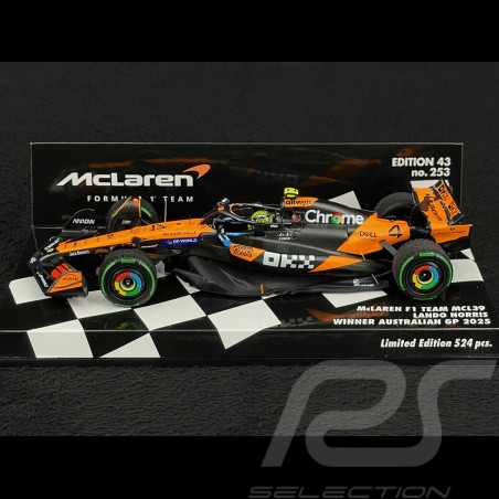 Lando Norris McLaren MCL39 n° 4 Sieger Australien GP 2025 Weltmeister F1 1/43 Minichamps 537254304