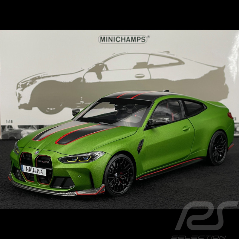 BMW M4 CSL 2023 Vert Mat Métallique 1/18 Minichamps 110023020