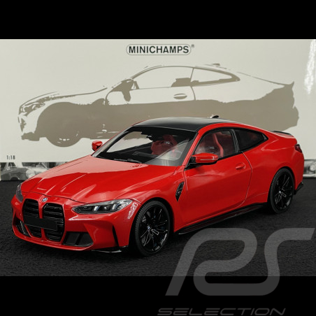 BMW M4 2024 Metallic Rot 1/18 Minichamps 110020140