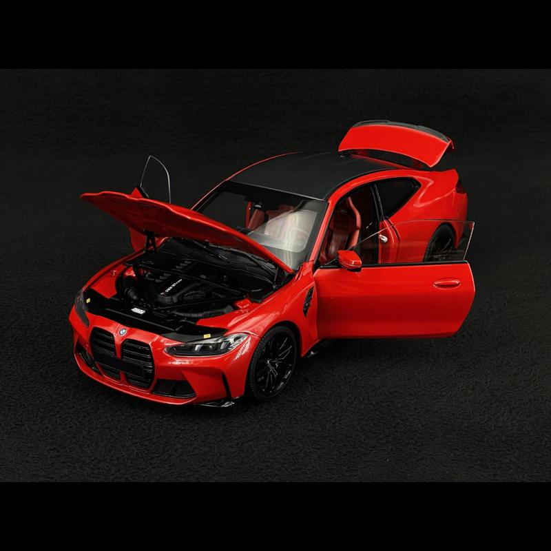 BMW M4 2024 Metallic Red 1/18 Minichamps 110020140
