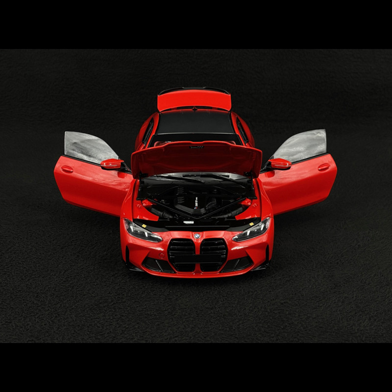 BMW M4 2024 Metallic Red 1/18 Minichamps 110020140