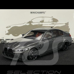 BMW M3 2024 Gris Metallique 1/18 Minichamps 110020221