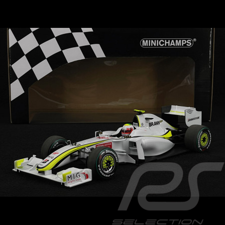 Rubens Barrichello Brawn GP BGP001 n° 23 Winner Europe GP 2009 1/18 Minichamps 180090223