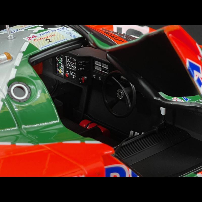 Kyosho 1/12 Mazda 787B N°55 - Vainqueur Des 24h Du Mans - Couleurs Renown Orange/Vert (Occasion)