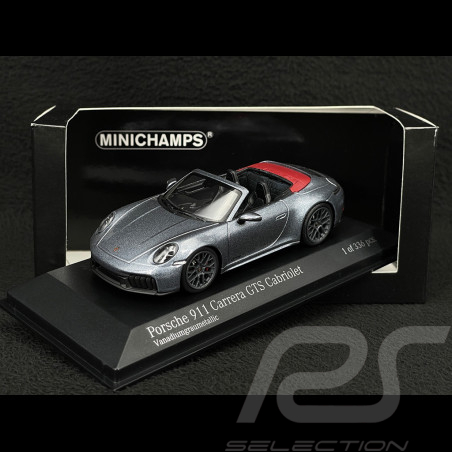 Porsche 911 Carrera GTS Cabriolet Typ 992.2 2024 Vanadiumgrau Metallic 1/43 Minichamps 410064132