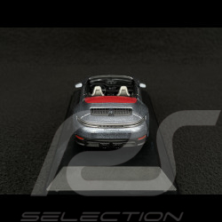 Porsche 911 Carrera GTS Cabriolet Type 992.2 2024 Gris Vanadium Métallique 1/43 Minichamps 410064132