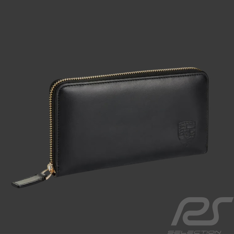 Wallet Porsche Women's Card Holder Black Leather WAP0300210TGBD