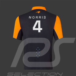 McLaren F1 Team Polo Shirt Lando Norris n° 4 Papaya Orange / Phantom TJ2611 - Kids