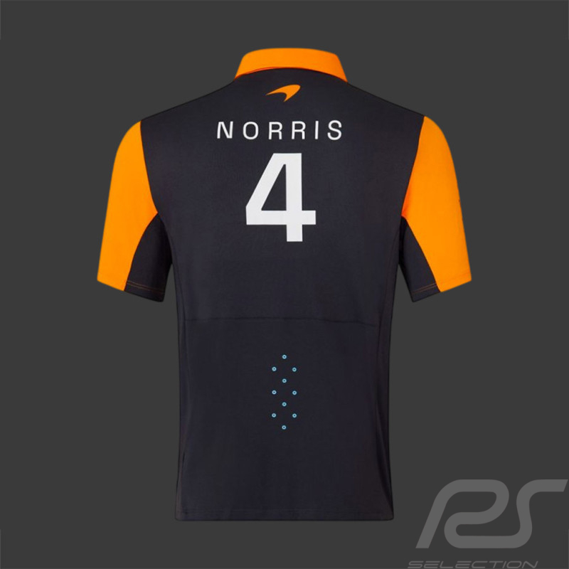 McLaren F1 Team Poloshirt Lando Norris n° 4 Papaya Orange / Phantom TJ2611 - Kinder