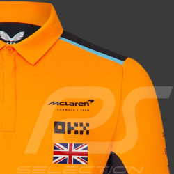 McLaren F1 Team Polo Shirt Lando Norris n° 4 Papaya Orange / Phantom TJ2611 - Kids