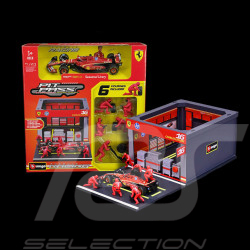 Charles Leclerc Ferrari SF24 n° 16 Pit Stop Avec Figurines F1 2024 1/43 Bburago 36862L