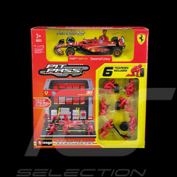 Charles Leclerc Ferrari SF24 n° 16 Pit Stop Avec Figurines F1 2024 1/43 Bburago 36862L